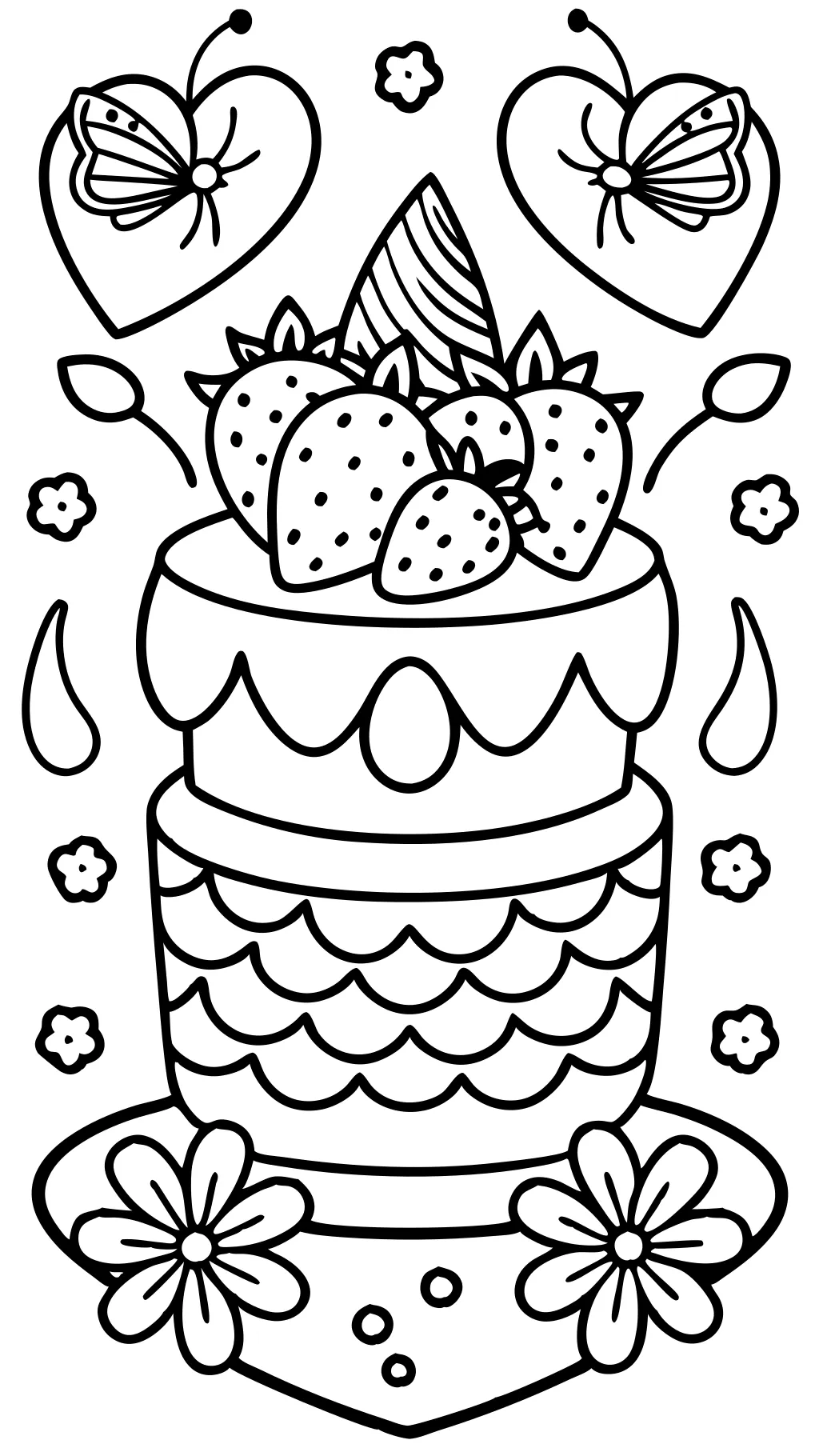 coloriage de shortcake à la fraise imprimable